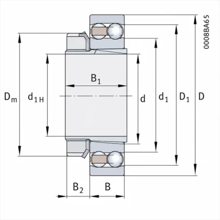 2216-K-TVH-C3+H316 Self-aligning Ball Bearings