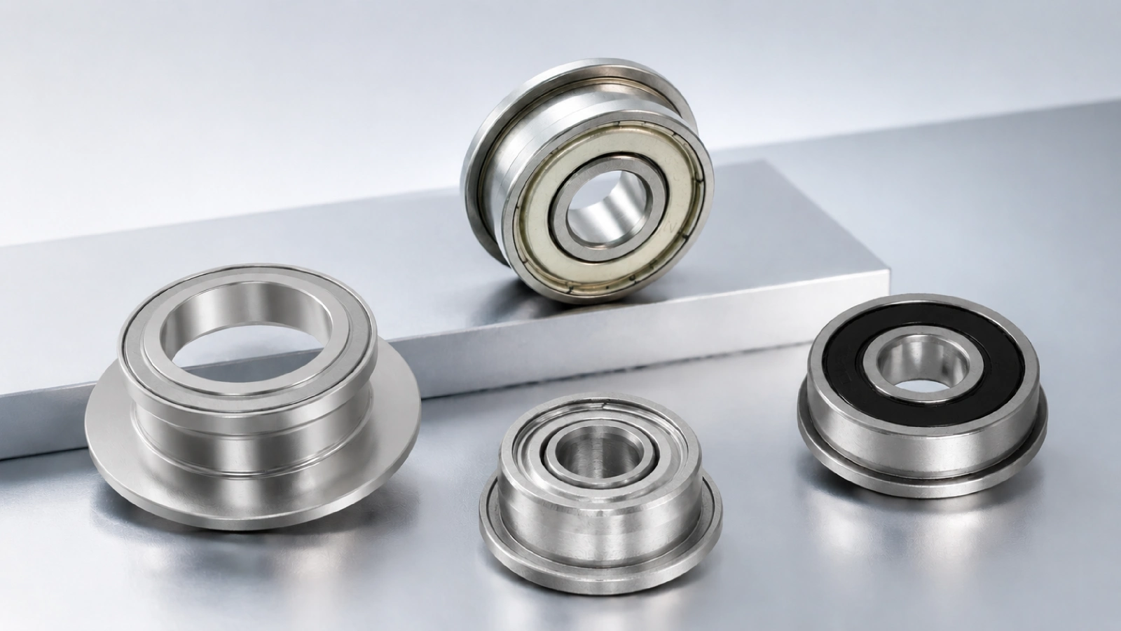 flanged ball bearings