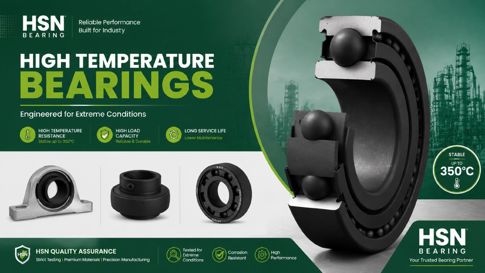 bearing for high temperature