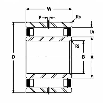 HCS314 Journal Roller Bearings