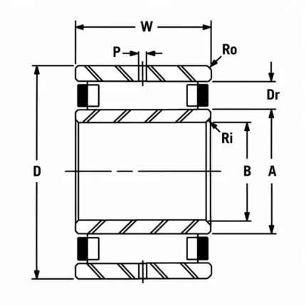 HCS40 Precision End Ring Bearings