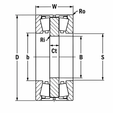 VVFT8096 Tapered Roller Thrust Bearings