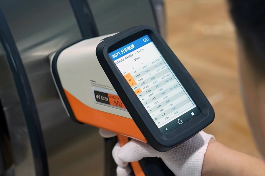Material verification for custom bearings