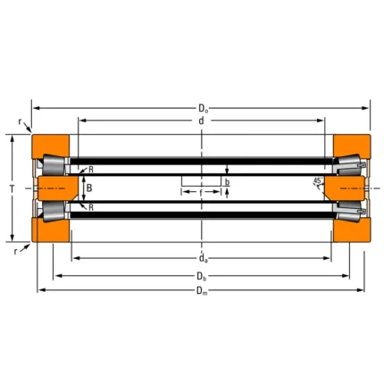 M–21135–C.H–21120–C Tapered Roller Thrust Bearings