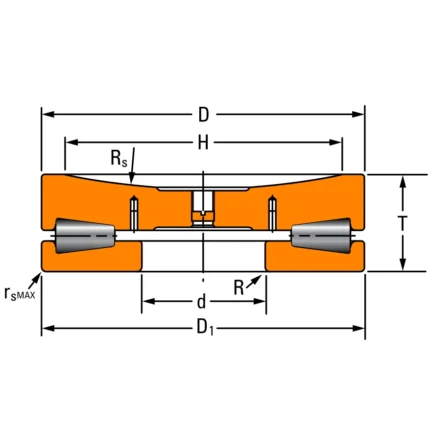 T711FSS-T711SA Tapered Roller Thrust Bearing