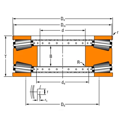 T730DW.T730FA Tapered Roller Thrust Bearings
