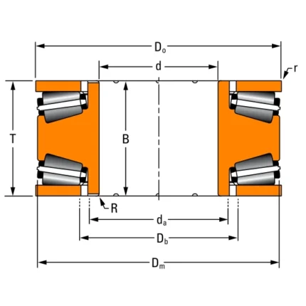 T8010DW.T8010F Tapered Roller Thrust Bearings