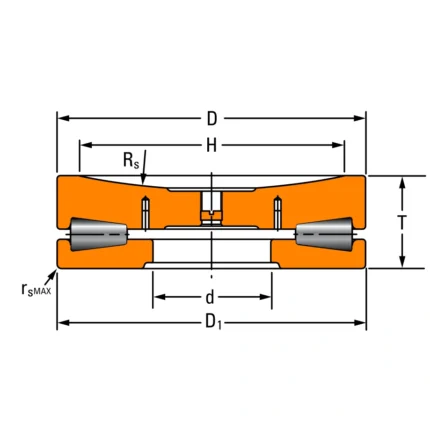 T911FS-T911S Tapered Roller Thrust Bearing