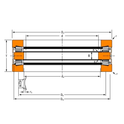T9130FW.T9130 Tapered Roller Thrust Bearings